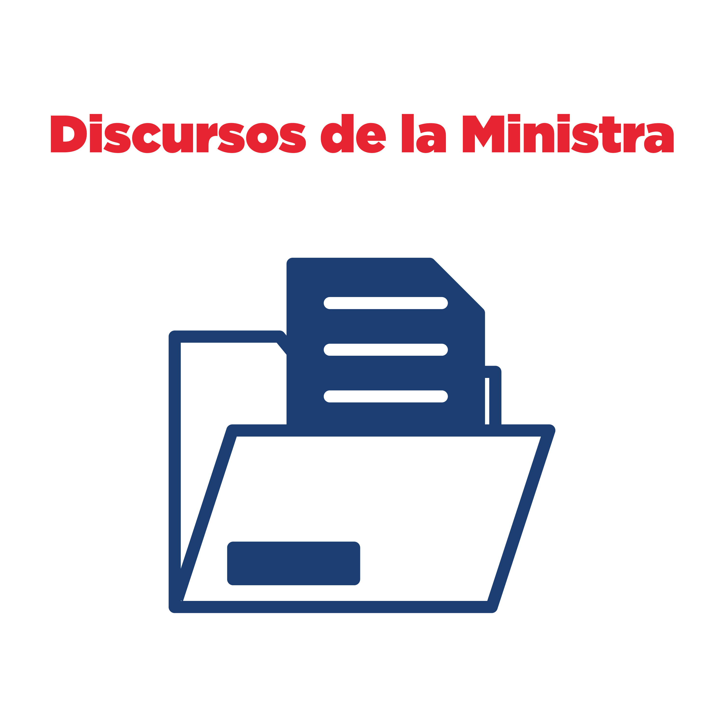 Discursos de la Ministra