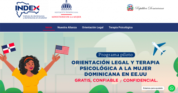 Ministerio de la Mujer y el INDEX ganan premio internacional por servicio a las dominicanas en el exterior