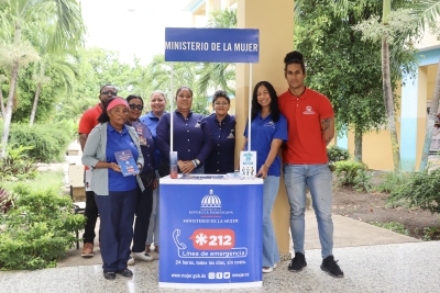 Ministerio de la Mujer participa en jornada coordinada por Interior y Policía: “Garantía de Paz en Tu Comunidad”